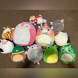 13 squishmallows (can also sell individually)